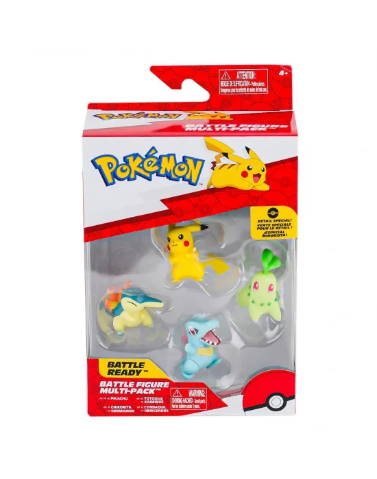 Pok Pkw2578 Pokemon Battle 4 Lü Figür Seti