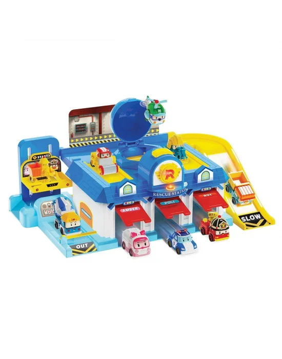 Polı Mrt-664 Sesli Robocar Poli Lets Go Ana Merkez Oyun Seti