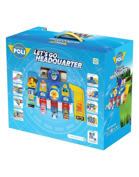 Polı Mrt-664 Sesli Robocar Poli Lets Go Ana Merkez Oyun Seti