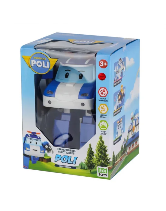 Polı Mrt-685 Sesli Ve Işıklı Robocar Poli Büyük Transforming Robot Poli