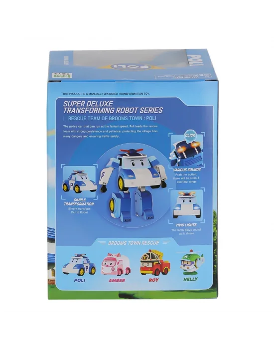 Polı Mrt-685 Sesli Ve Işıklı Robocar Poli Büyük Transforming Robot Poli