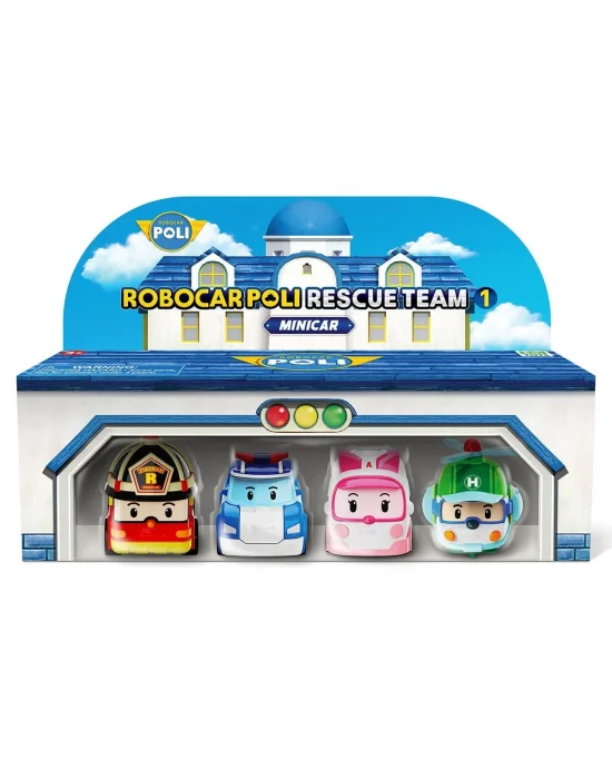 Polı Mrt-760 Robocar Poli Mini Kasabanın Kurtarma Araçları 4lü Set