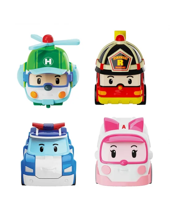 Polı Mrt-760 Robocar Poli Mini Kasabanın Kurtarma Araçları 4lü Set