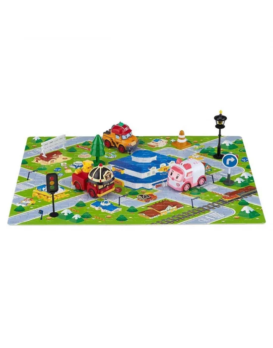 Polı Zr-913 Robocar Poli Gogo City Seri Ambar,roy,mark Oyun Seti