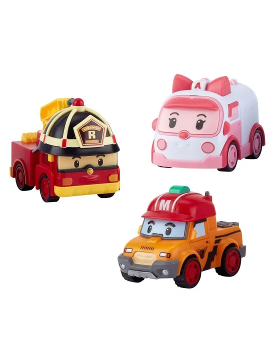 Polı Zr-913 Robocar Poli Gogo City Seri Ambar,roy,mark Oyun Seti