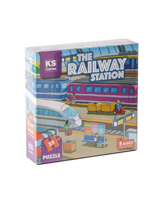 Prs 32712 The Railway Station Pre School Puzzle -ks Puzzle