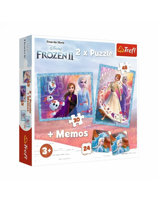 Puzzle-90814 2ın1 Frozen Iı Çocuk Puzzle