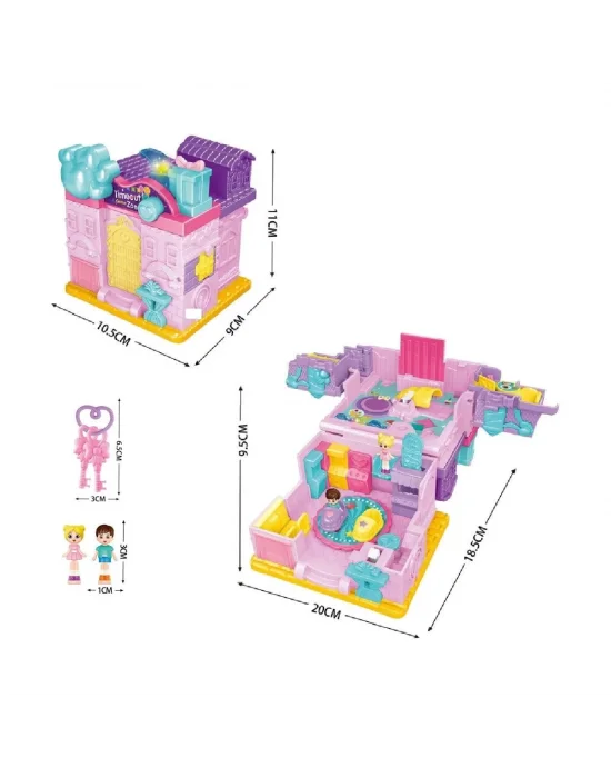 Qf2910-11-12-13-14-15 Işıklı Müzikli Aksesuarlı Ev Serisi Açılıp-katlanır