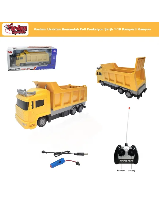 Rg-618-6a-7a Uk Ff Şarjlı 1 16 Kamyon Damperli