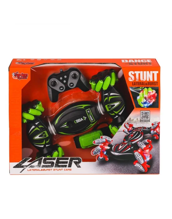 RQ3034-1 Kumandalı Bilekten Kontrol Işıklı Müzikli Stunt Araba -vardem Oyuncak