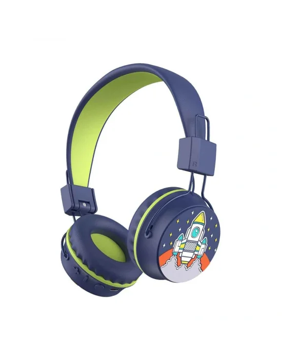 S00090370 -sun-gle-ech-kulaklık Mikrofonlu Katlanabilir Kablosuz Roket Resimli L