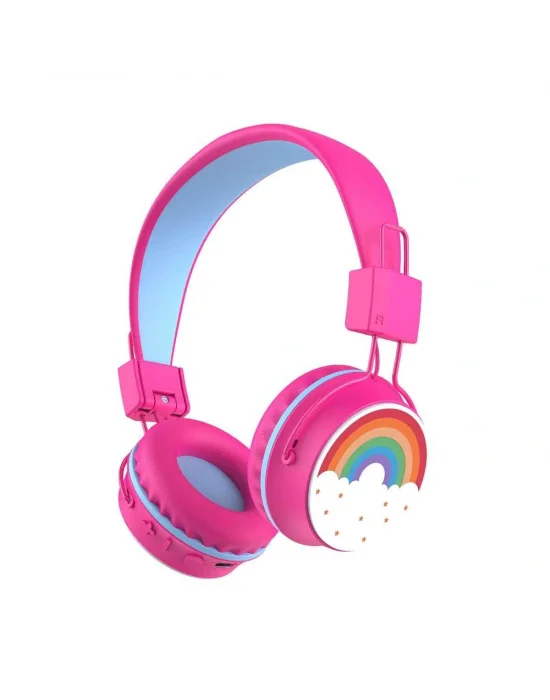 S01002605 -sun-gle-ech-kulaklık Mikrofonlu Katlanabilir Kablosuz Gökkuşağı Resim