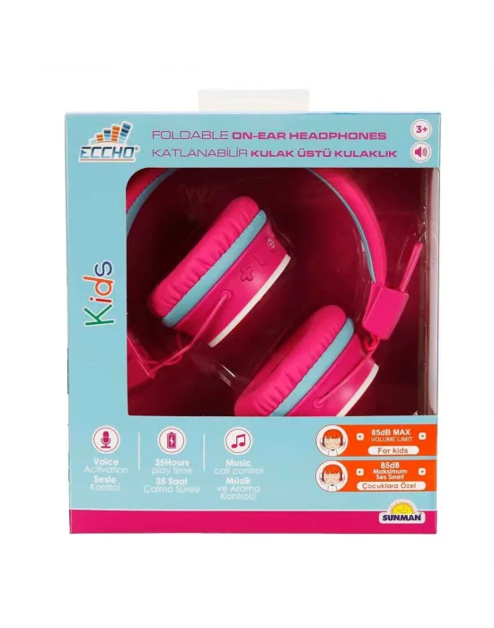 S01002605 -sun-gle-ech-kulaklık Mikrofonlu Katlanabilir Kablosuz Gökkuşağı Resim