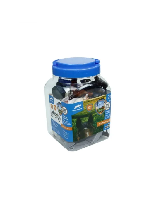 Sh-d6601-1 2 3 4 30 Parça Hayvan Seti 2 Vahşi - 2 Çiftlik - Vardem Oyuncak