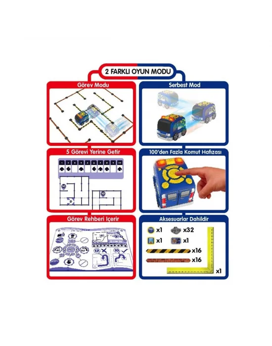 Sıl/81471 Silverlit Tooko Programlanabilen Polis Aracı Oyun Seti