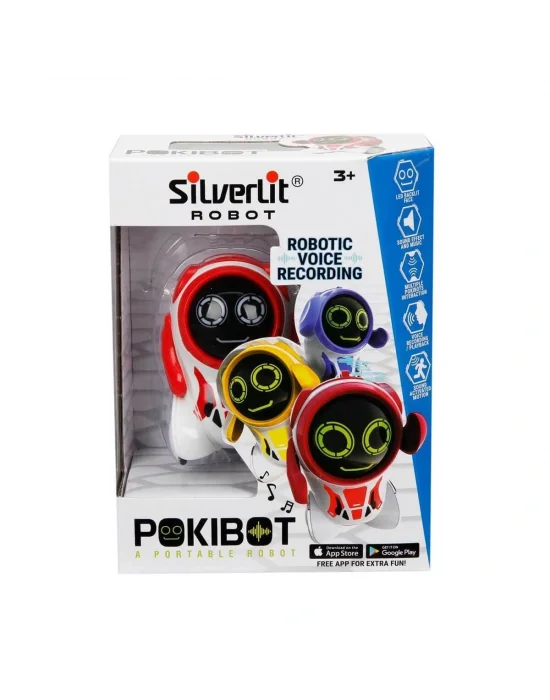 Sıl/88042  Silverlit Yapay Zekalı Pokibot Robot