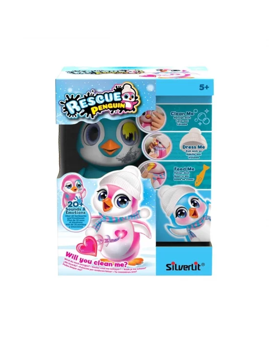 Sıl 88652 Silverlit Rescue Interactive Penguen Mavi