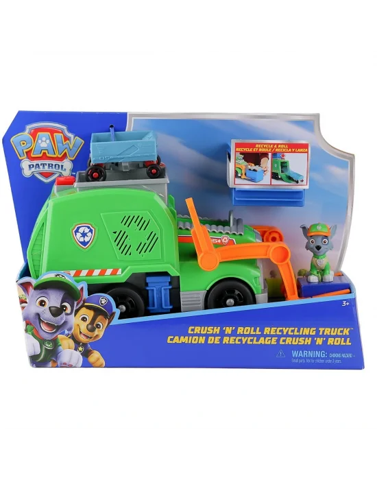 Spm-6071248 Paw Patrol  Rocky İle Crush N Roll Geri Dönüşüm Kamyonu