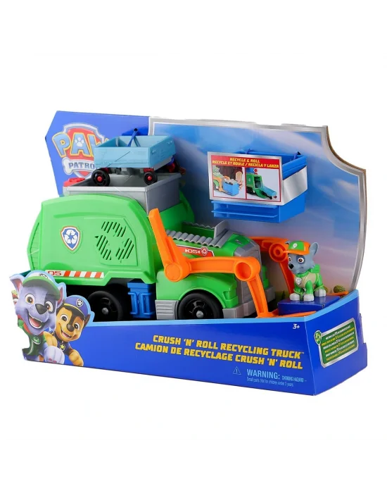 Spm-6071248 Paw Patrol  Rocky İle Crush N Roll Geri Dönüşüm Kamyonu
