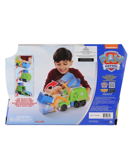 Spm-6071248 Paw Patrol  Rocky İle Crush N Roll Geri Dönüşüm Kamyonu
