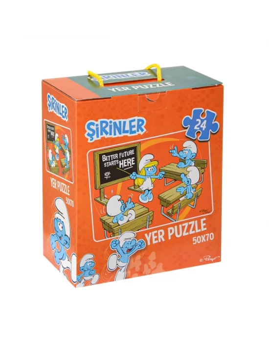 Srn7728 Şirinler Yer Puzzle - Laço Kids