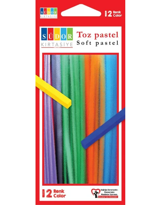 SÜDOR TOZ PASTEL 12 RENKSÜDOR TOZ PASTEL 12 RENK