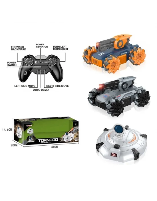 Syr-666-804 Kumandalı Şarjlı Ufo Avcısı Ve Akrobatik Araba -vardem Oyuncak