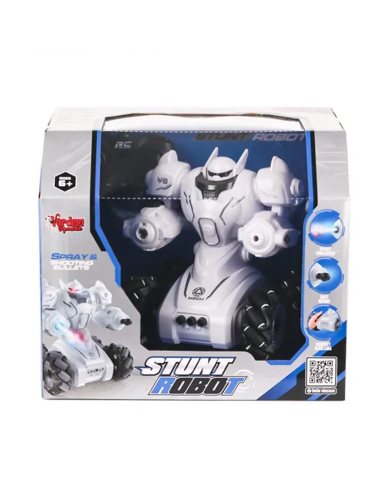 Syr-666-861 Kumandalı Şarjlı Işıklı Roket Ve Buhar Atan Robot Araba -vardem Oyuncak