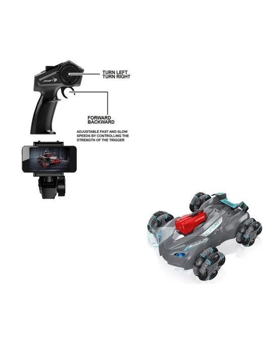 Syr-666-863 Kumandalı Wifi Kameralı Stunt Araba -vardem Oyuncak