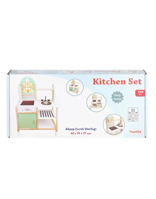 T1011 Ahşap Çocuk Mutfağı  (led Yoktur)