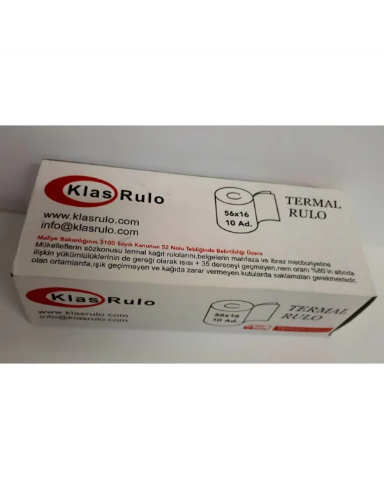 Termal Rulo 56 metre * 16 mm10lu Kutu