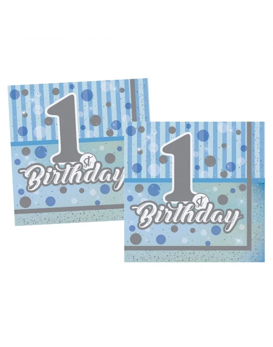Thb5121 First Bithday Erkek, 16 Adet Peçete, 33x33cm  /bmp1310thb5121