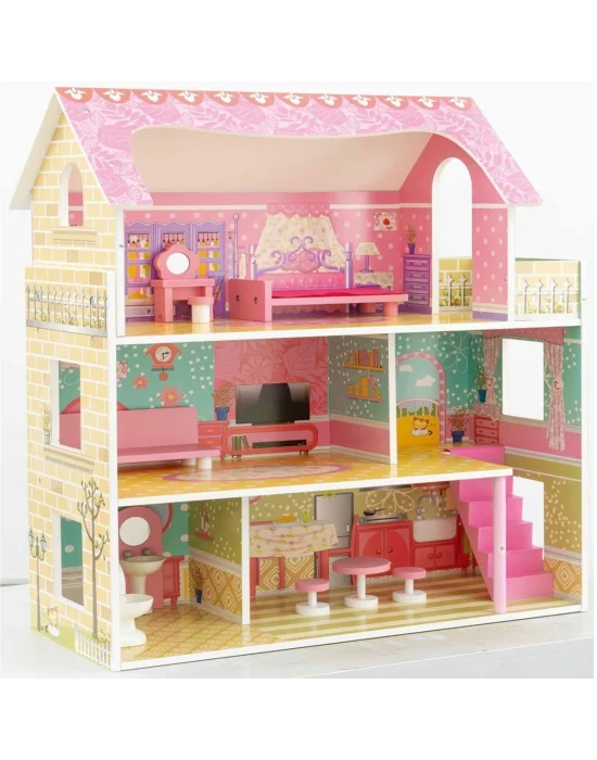 Tx1055 Ahşap 3 Katlı 10 Parça Aksesuarlı