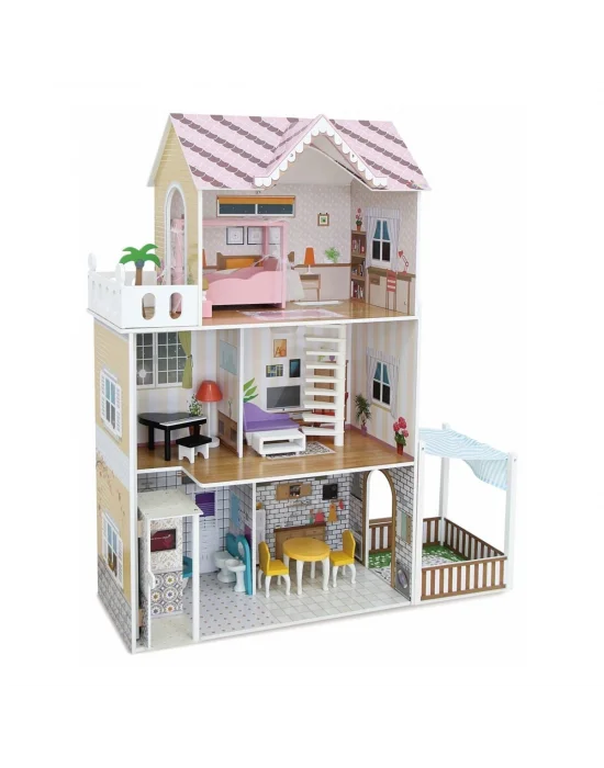 Tx1195 Ahşap 3 Katlı 15 Parça Aksesuarlı