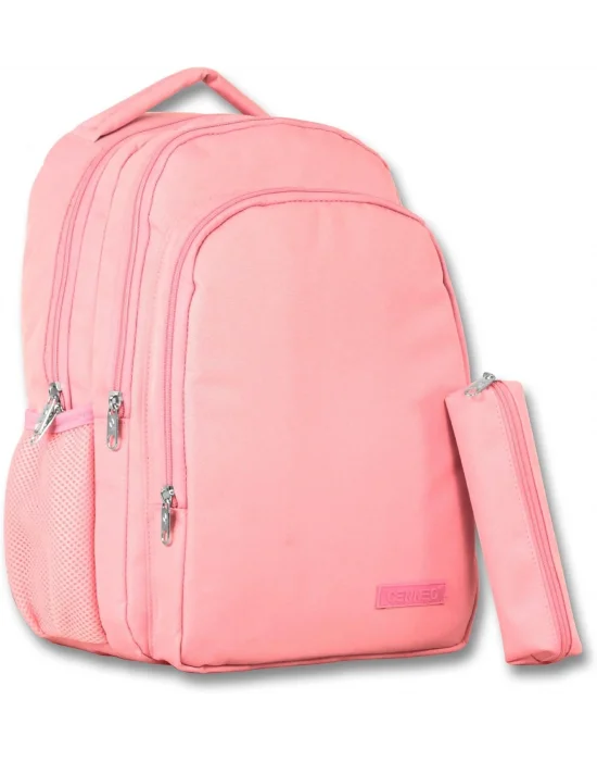 Ümit - 4168 - Çanta Cennec Pembe Kalemlikli Ortaokul Lise