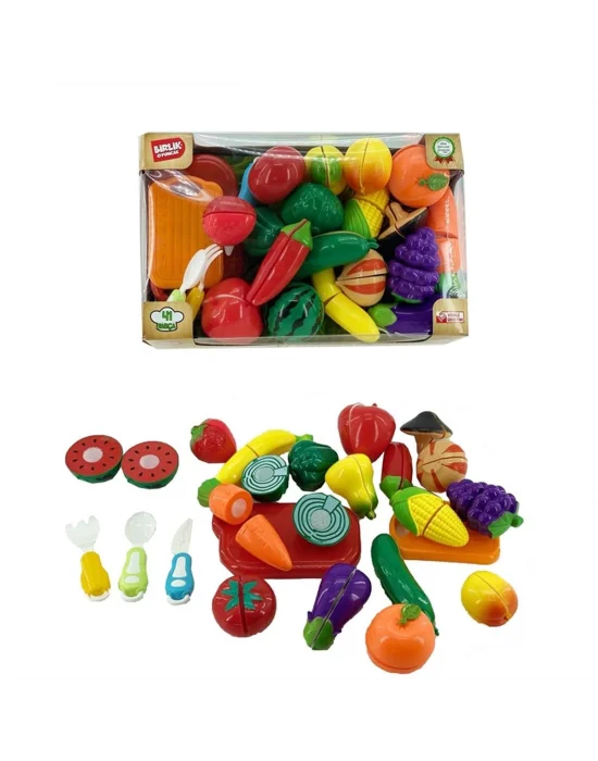 Urt007-kutu-3 41 Pcs Kesilebilen Meyve Sebze Manav