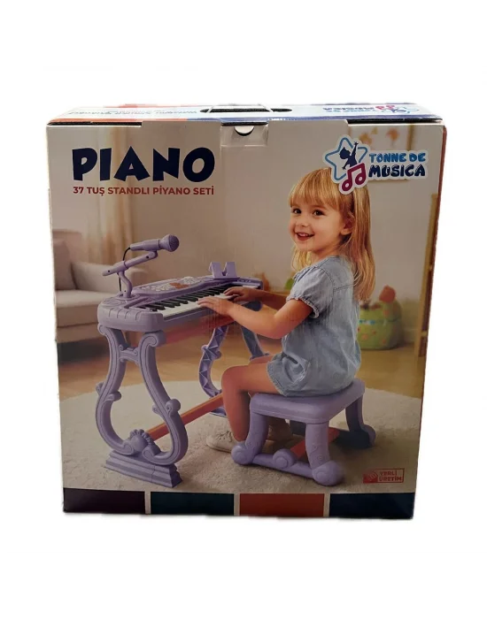 Urt033-003 Ayaklı 37 Tuş Piano Org - Lila