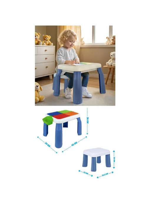 Urt035-002 Büyük Sandalyeli 64 Pcs Bi-bloks Masası