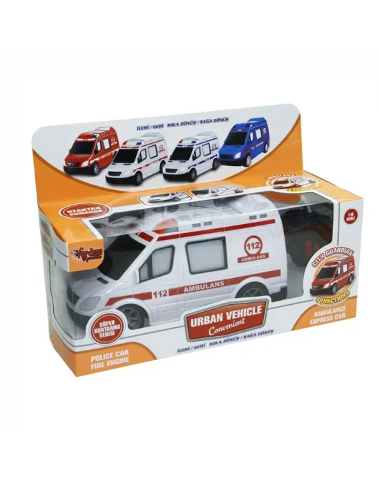 Vardem Kutulu Uzaktan Kumandalı Ful Fonksiyon Ambulans,polis,itfaiye Ve Jandarma Araçları