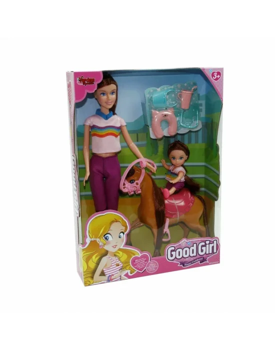 Wg-115162 Kutulu 29cm Atlı Kızı Ve Anne Bebek - Vardem Oyuncak