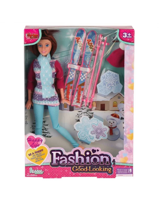 Wg-66730-66731 Aksesuarlı Kayakçı Bebek 29 Cm -vardem Oyuncak