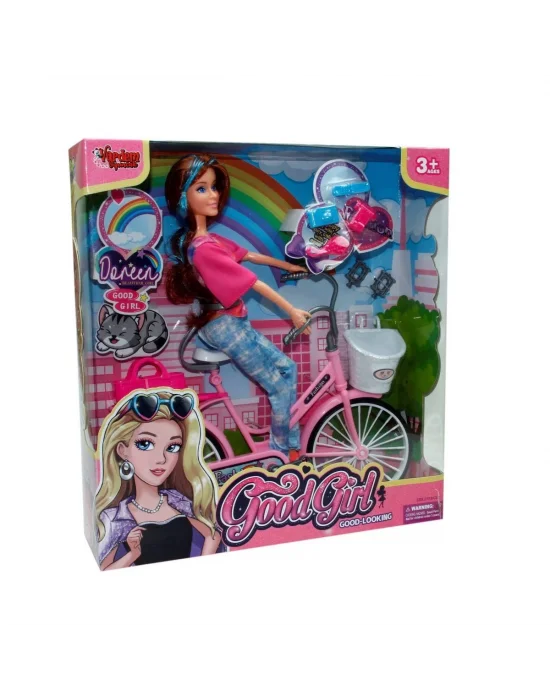 Wg-66760 Kutulu 29cm Akesuarlı Bisikletli Bebek - Vardem Oyuncak