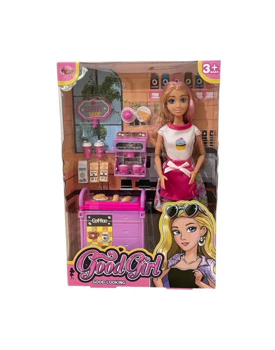 Wg66748 Vardem Kutulu   Kafe İşleten Bebek Set 11,5 İnç