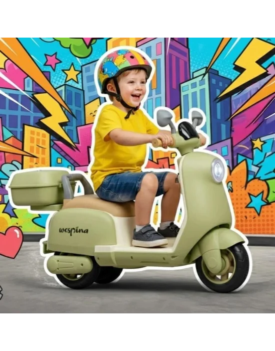 Wpak3 Wespina Akülü Kumandalı Motor Yeşil Kutulu