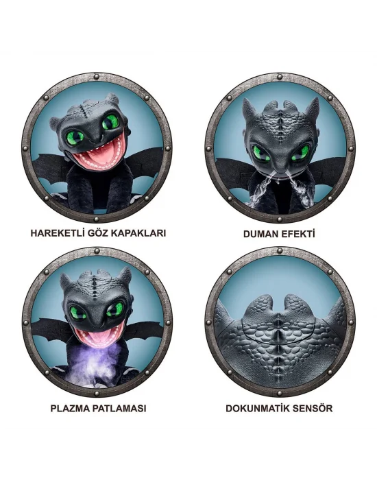 Ws Httyd-1001 Real Fx Toothlees 30 Cm Elektronik Kukla