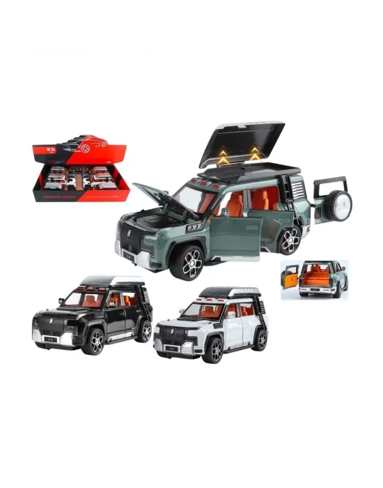 Xhd-b2432 -vardem Çek Bırak  Işıklı Ve Sesli Kapıları Açılan Lr Jeep 1:24