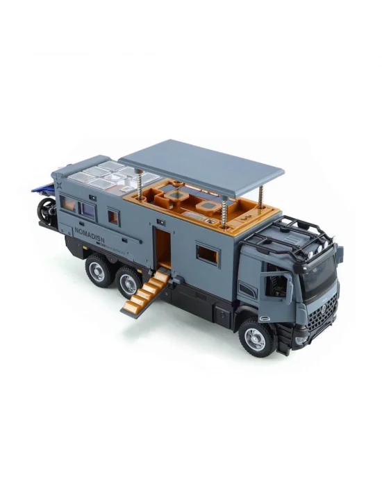 Xhd-b3217 -vardem Çek Bırak Işıklı Ve Sesli Model Motorlu Karavan 1:24