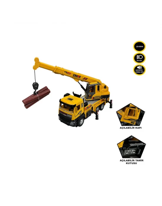Xx992-02ab Çek Bırak Işıklı Ve Sesli Kule Vinç 1:28 -vardem Oyuncak