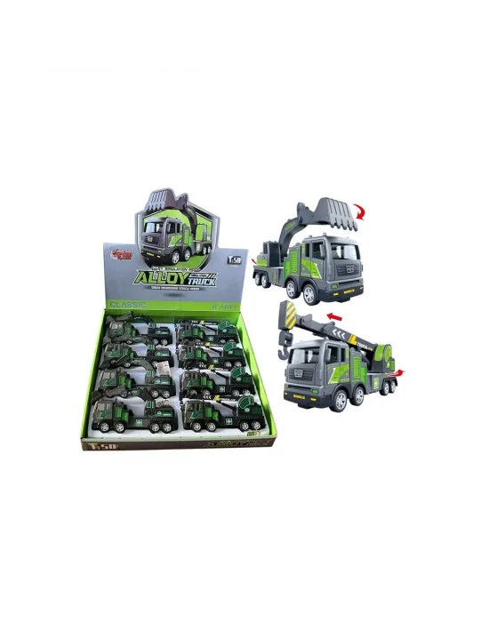 Yh-711-50a Sürtmeli Metal 1:50 Füme Vinç Ve