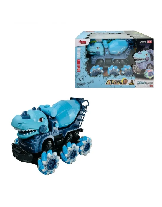 Yj-078-3 1:14 Uzaktan Kumandalı Full Fonksiyon 2.4g Dinozor Beton Mikseri -vardem